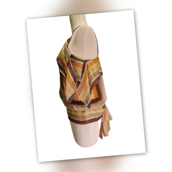 BCBGMaxAzria Silk Layered Open Tie Back Camisole - Picture 5 of 16